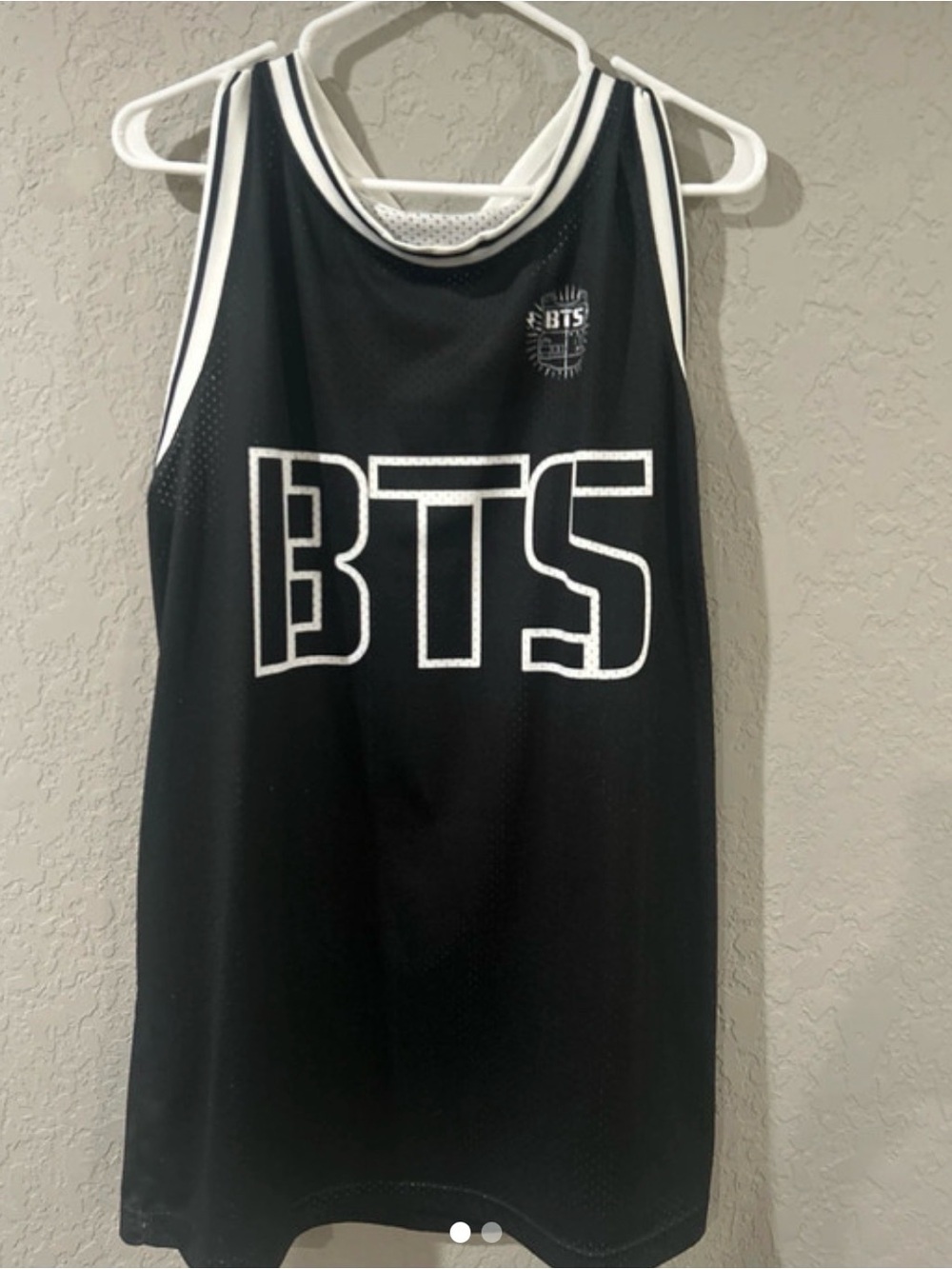 BTS Black Mesh Basketball Jersey
